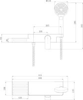 Смеситель для душа Lemark Unibox LM6903CW