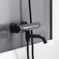 Термостатический смеситель Damixa Scandinavian Pure 363000300 для ванны с душем, черный