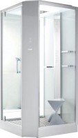 Душевая кабина Orans SR-89101LS белая, с хамамом и сиденьем