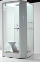 Душевая кабина Orans SR-89101LS белая, с хамамом и сиденьем