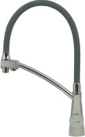 Комплект Мойка Lemark Sinara 440-U 9910071 серый шелк + Смеситель Comfort LM3071C-Gray с гибким изливом, хром, серый