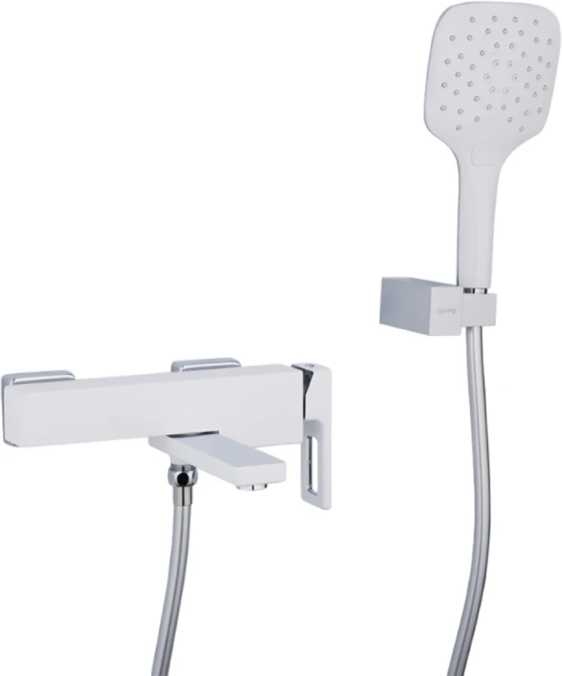 Смеситель для ванны с душем Gappo G17-8 G3217-8 белый, хром