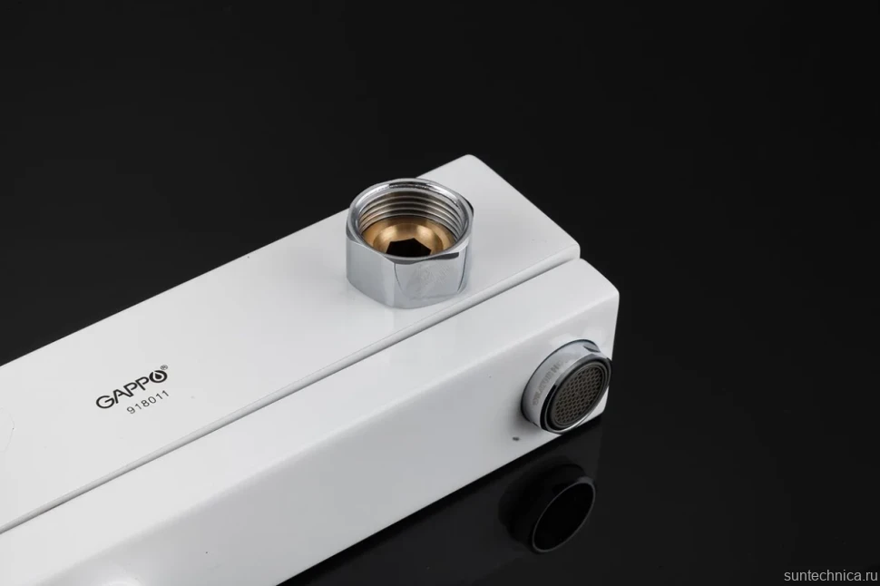 Смеситель для ванны с душем Gappo G17-8 G3217-8 белый, хром