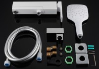 Смеситель для ванны с душем Gappo G17-8 G3217-8 белый, хром