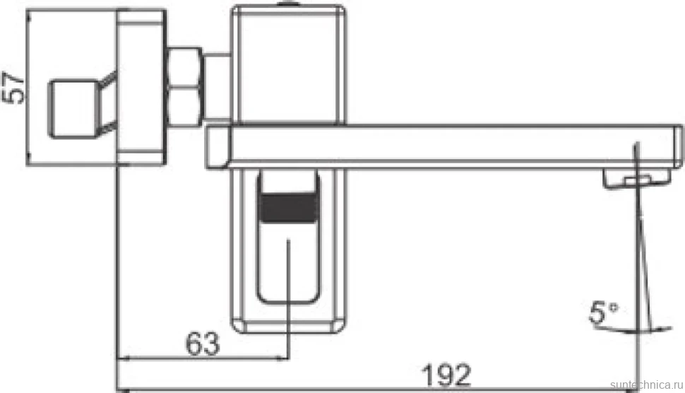 Смеситель для ванны с душем Gappo G17-8 G3217-8 белый, хром