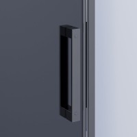 Душевой уголок Ambassador Benefit 19022202HBB-110HBB 130х110 см, профиль черный, стекло тонированное