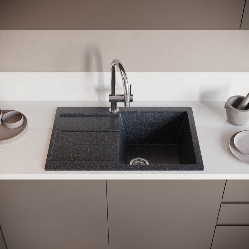 Мойка кухонная Domaci Бьелла DMC-25 черная