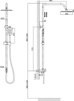 Душевая стойка Rush Bella BL4535-115