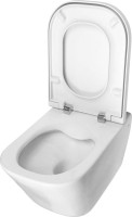 Комплект Унитаз подвесной Roca Gap 34647L000 безободковый, с микролифтом + Инсталляция TECE Now 9400412 4 в 1 с кнопкой смыва