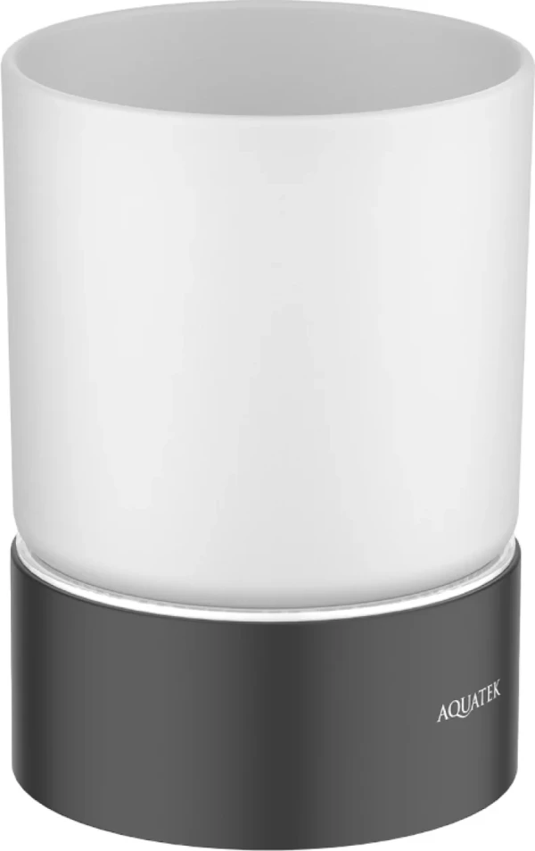 Стакан AQUATEK Лира AQ4428MB матовый черный