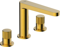 Смеситель для раковины Wasserkraft Schunter 8235 матовое золото PVD