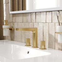 Смеситель для раковины Wasserkraft Schunter 8235 матовое золото PVD