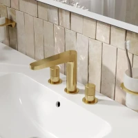 Смеситель для раковины Wasserkraft Schunter 8235 матовое золото PVD Смеситель для раковины Wasserkraft Schunter 8235 матовое золото PVD
