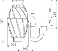 Комплект Мойка Omoikiri Yamakawa 45T-Integra-WH белый + Измельчитель Nagare 750