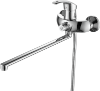 Смеситель с длинным изливом для ванны Fashun A2221 хром