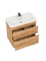 Тумба с раковиной SanStar Diva 80 напольная, Gold Kraft, раковина Фостер 80