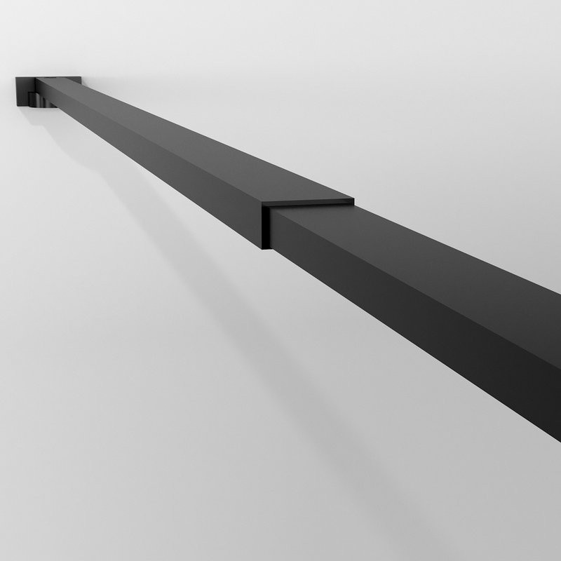 Душевая перегородка Niagara Nova NG-689-90TBLACK 90х200, профиль матовый черный, стекло тонированное