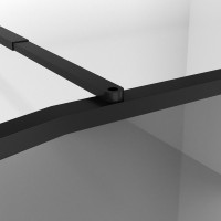 Душевая перегородка Niagara Nova NG-689-90TBLACK 90х200, профиль матовый черный, стекло тонированное