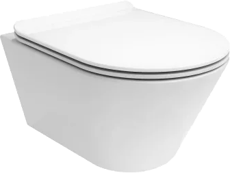 Комплект Унитаз подвесной KERAMA MARAZZI Plaza Modern PLMR.wc.02 безободковый, с микролифтом + Инсталляция + Кнопка
