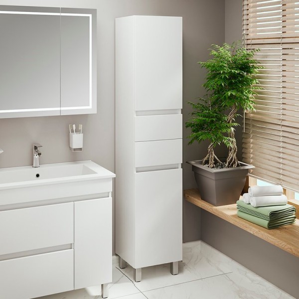 Шкаф пенал для ванной Emmy Джерси 40 R