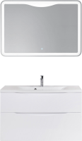 Мебель для ванной комнаты BelBagno Marino H60 bianco lucido, 100 см
