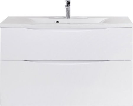 Мебель для ванной комнаты BelBagno Marino H60 bianco lucido, 100 см