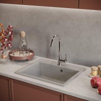 Мойка кухонная Domaci Палермо PR-565-003 серая Мойка кухонная Domaci Палермо PR-565-003 серая