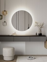 Зеркало круглое CONTINENT Led Ajour 100 см, сенсорное, с подсветкой