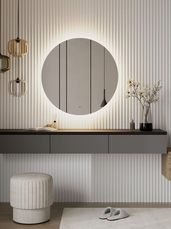 Зеркало круглое CONTINENT Led Ajour 100 см, сенсорное, с подсветкой