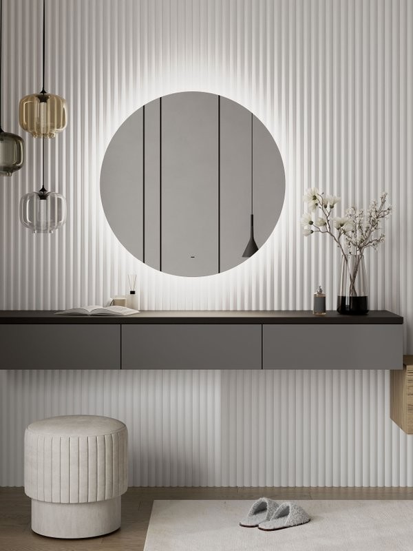 Зеркало круглое CONTINENT Led Ajour 100 см, сенсорное, с подсветкой