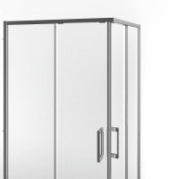 Душевой уголок KERAMA MARAZZI Lindo 100х100 см, профиль глянцевый хром, стекло прозрачное