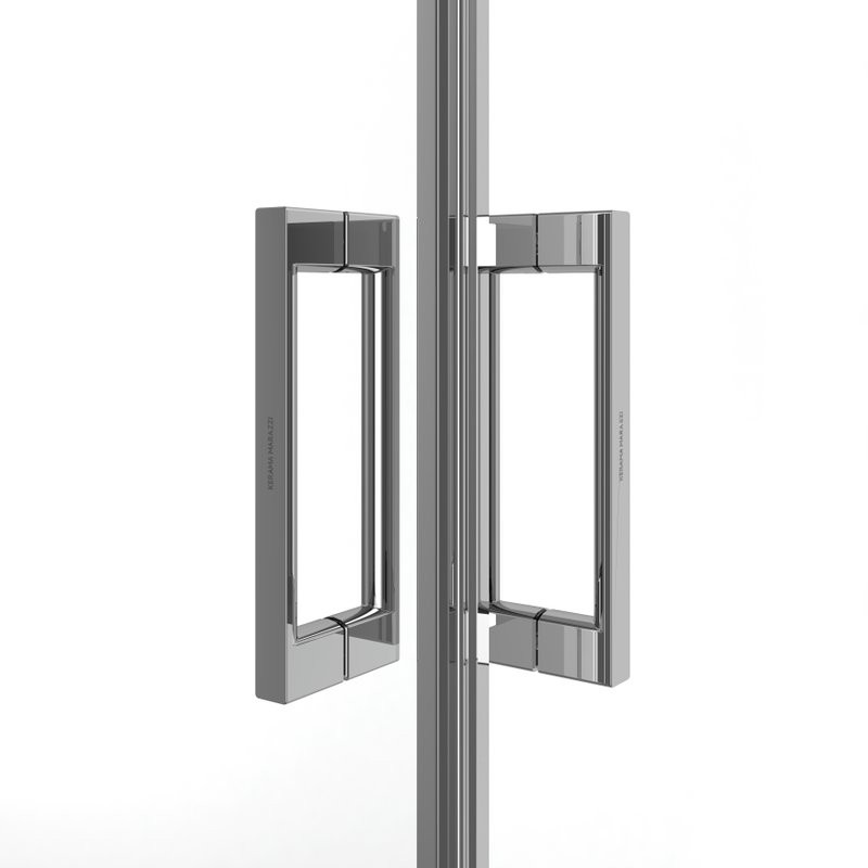 Душевой уголок KERAMA MARAZZI Lindo 100х100 см, профиль глянцевый хром, стекло прозрачное