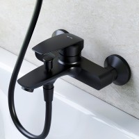 Душевая стойка AM.PM Gem F0790022 + Смеситель для ванны с душем AM.PM Tender F45A10022