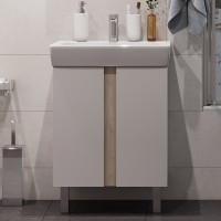Мебель для ванной комнаты AQUATON Кантри 60 белый/дуб верона