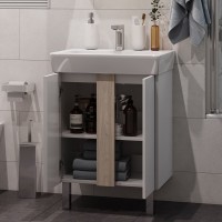 Мебель для ванной комнаты AQUATON Кантри 60 белый/дуб верона