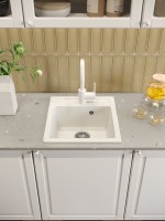 Мойка кухонная Domaci Римини DG 50-46-650 белая