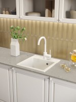 Мойка кухонная Domaci Римини DG 50-46-650 белая
