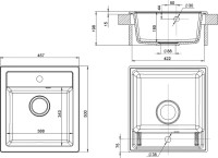 Мойка кухонная Domaci Римини DG 50-46-650 белая
