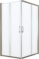 Душевой уголок Vegas Glass ZA-F Tur Novo 110*100 08 01 профиль глянцевый хром, стекло прозрачное