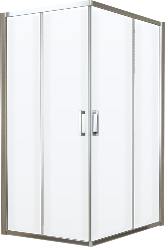 Душевой уголок Vegas Glass ZA-F Tur Novo 110*100 08 01 профиль глянцевый хром, стекло прозрачное