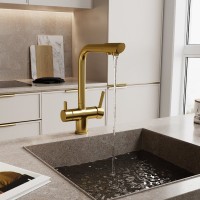 Смеситель для кухни Wasserkraft A8387 матовое золото