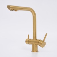 Смеситель для кухни Wasserkraft A8387 матовое золото
