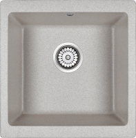 Комплект Мойка Paulmark Brilon PM104546-GR серый + Измельчитель Bone Crusher BC 810-AS