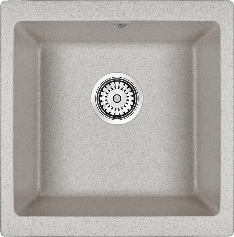 Комплект Мойка Paulmark Brilon PM104546-GR серый + Измельчитель Bone Crusher BC 810-AS