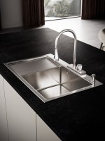 Мойка кухонная РМС MRK-7851R R c дозатором, серый