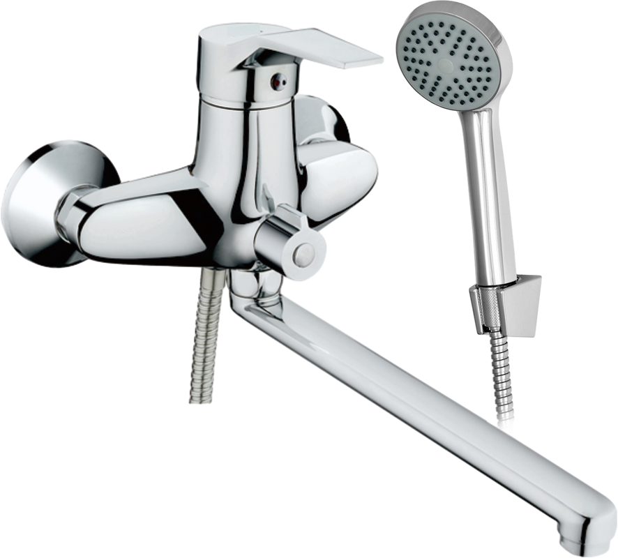 Смеситель с длинным изливом для ванны D-lin 403-6 D147403-6 хром