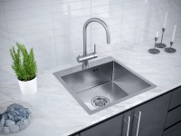 Комплект Мойка Paulmark Kroner PM215951-BS брашированная нержавеющая сталь + Измельчитель Bone Crusher BC 610-AS
