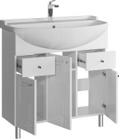 Мебель для ванной комнаты SanStar Июнь 80 раковина Амур Мебель для ванной комнаты SanStar Июнь 80 раковина Амур