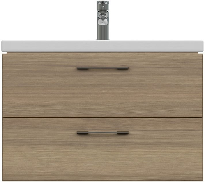 Тумба с раковиной Cersanit Lara 70 орех