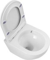 Комплект Унитаз подвесной BelBagno Sfera-r BB046CH-TOR безободковый + Крышка BB870SC с микролифтом + Инсталляция Geberit Duofix UP 320 111.300.00.5 + Кнопка Sigma 01 115.770.11.5 белая + Крепления 111.815.00.1 к стене + Звукоизоляция